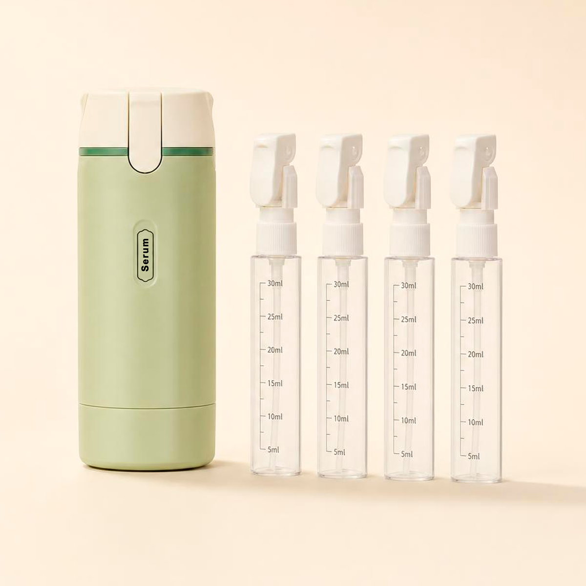 Dispensador de viaje 4 en 1 Botellas de viaje portátiles a prueba de fugas Envase de viaje.