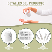 Dispensador de viaje 4 en 1.